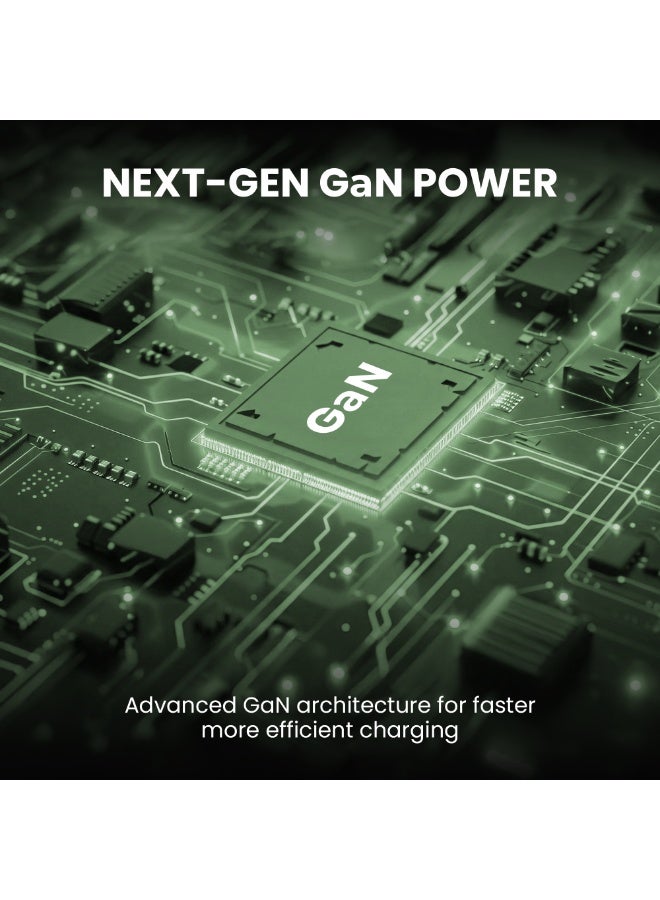 اكساستون مقبس طاقة PowerHive بقوة 65 واط بتقنية GaN مع شحن سريع، ودعم توصيل الطاقة عبر منفذ USB-C، وهيكل من البولي كربونات المقاوم للحريق، ومقبس حائط صغير الحجم، وكابل بطول 1.8 متر، وشحن آمن، مثالي للمنزل والمكتب ومحطات العمل (NMF101) - Image 5